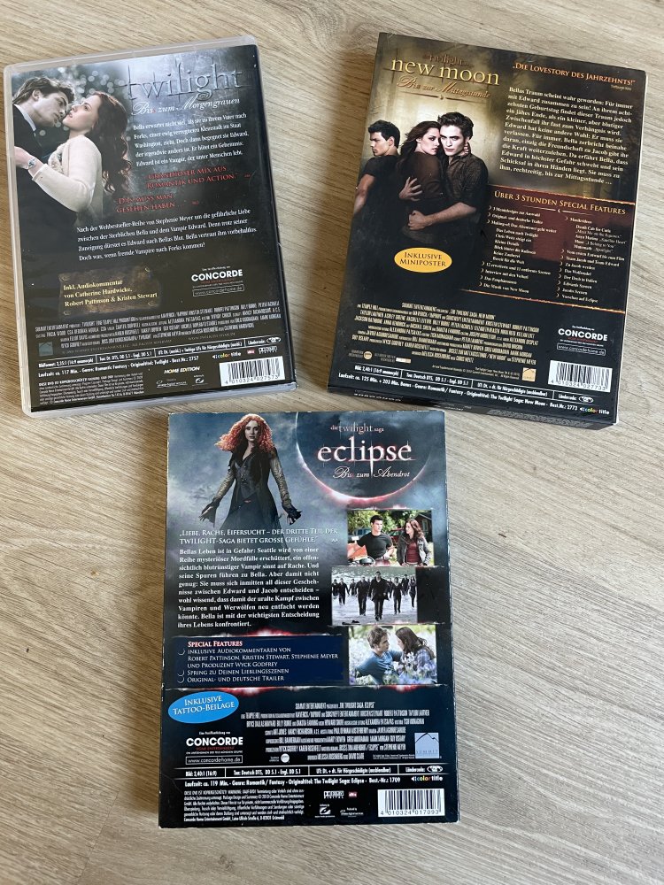 DVD - Twilight - New Moon - Eclipse - 1-3
