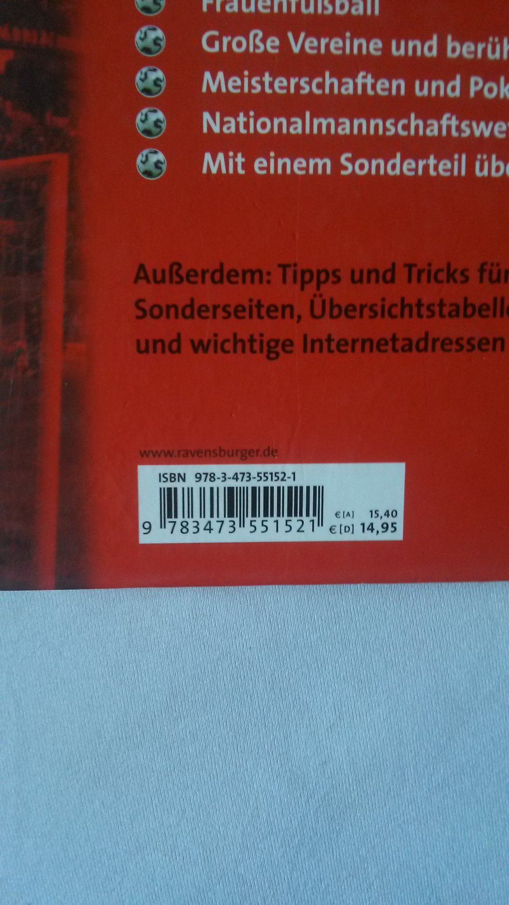 Fußball Buch, Ravensburger, Ballack, EM 2008