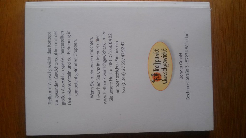 Meine Lieblingsrezepte, Kochbuch, Treffpunkt Wunschgewicht, abnehmen