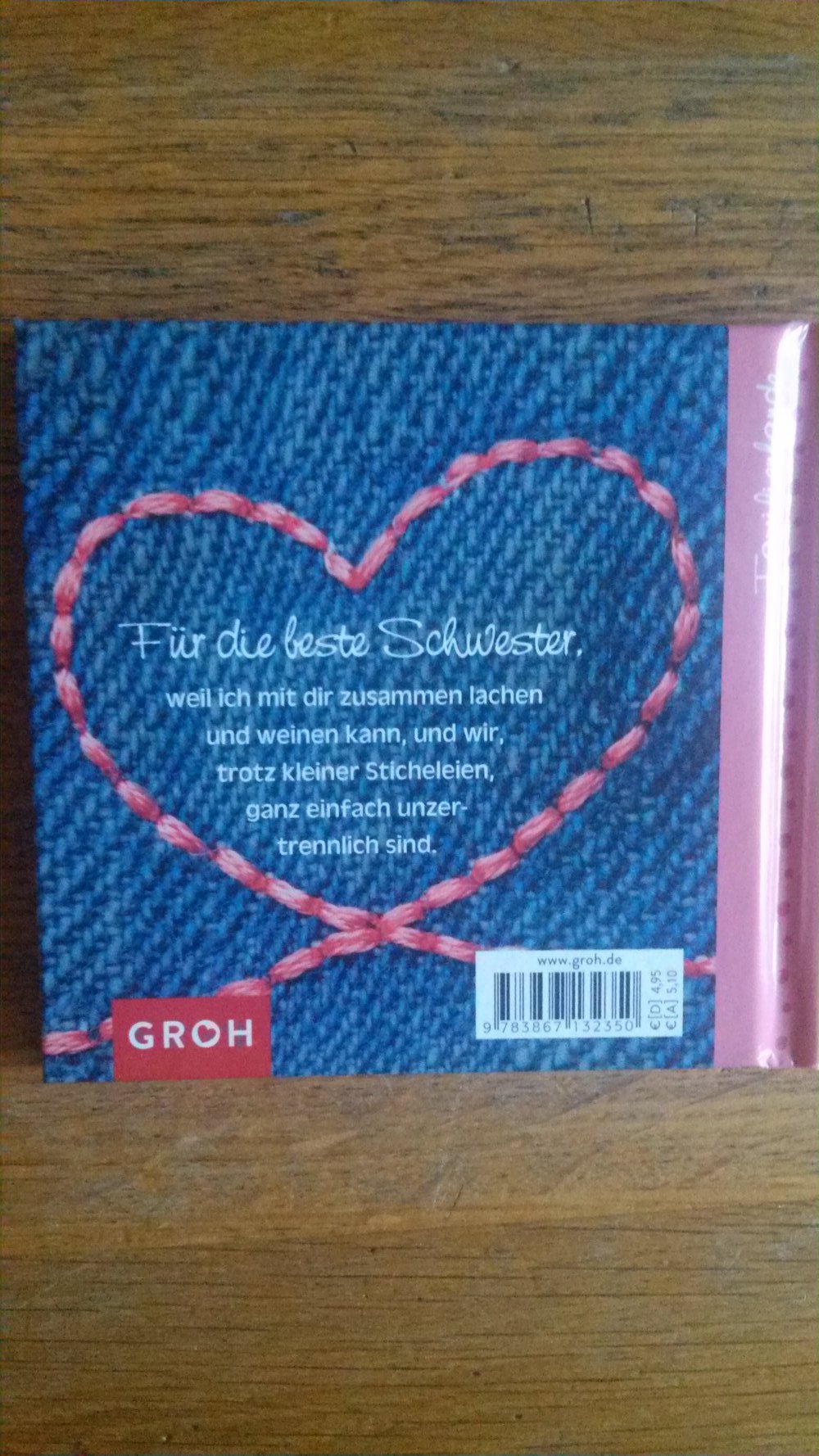 Buch, Büchlein, für die beste Schwester, Geschenk, neu