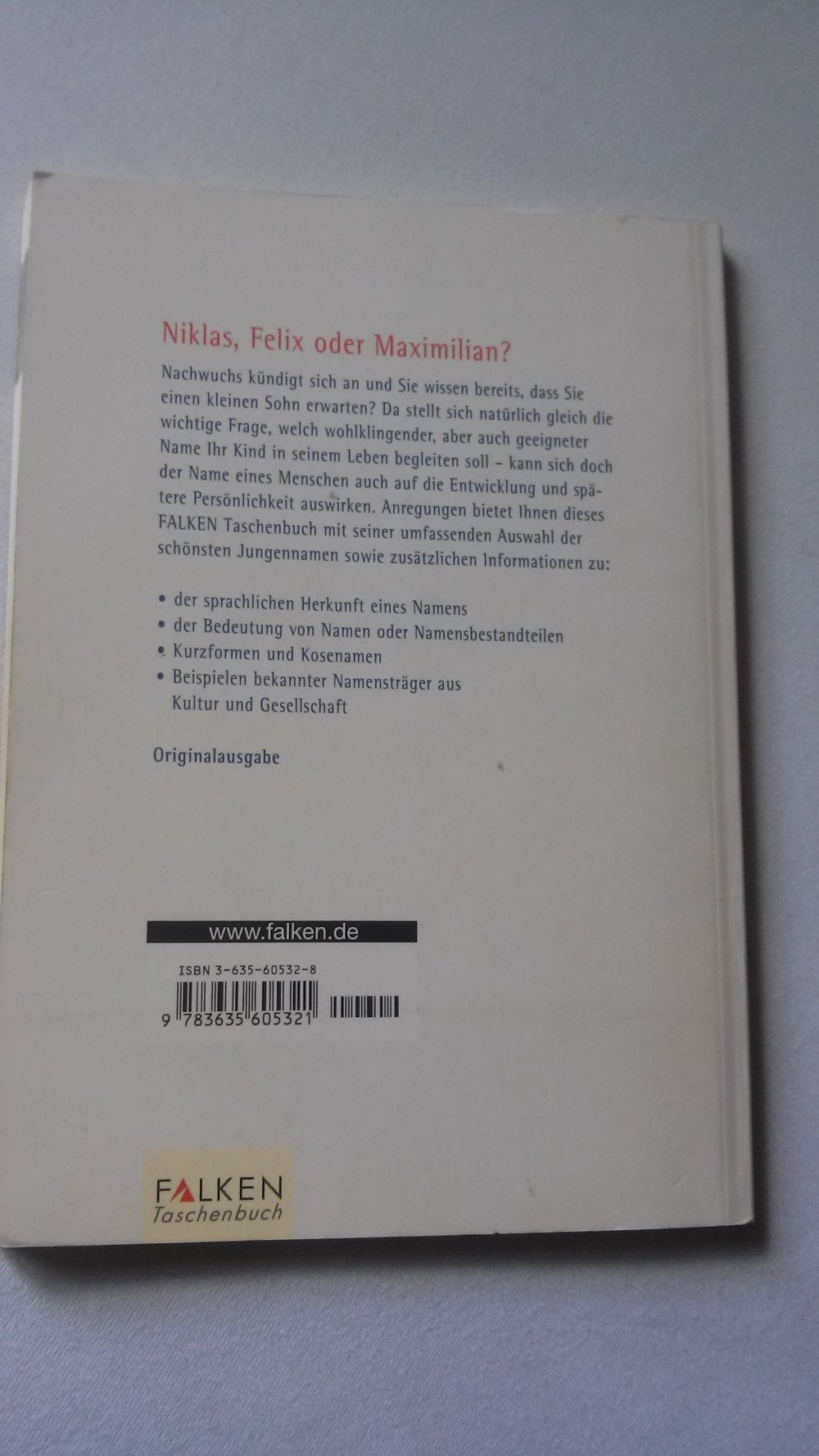 Die schönsten Jungennamen, Namen, Baby, Kind, Junge, Buch