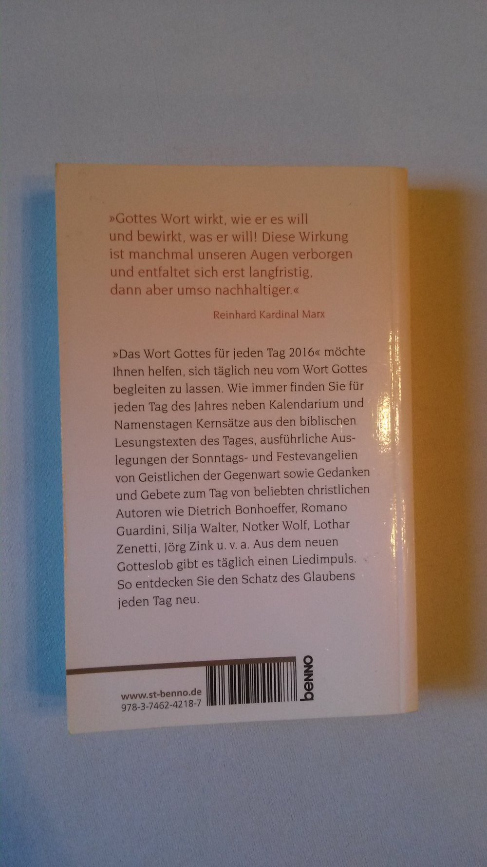 Wort Gottes für jeden Tag, Lesungen, Impulse