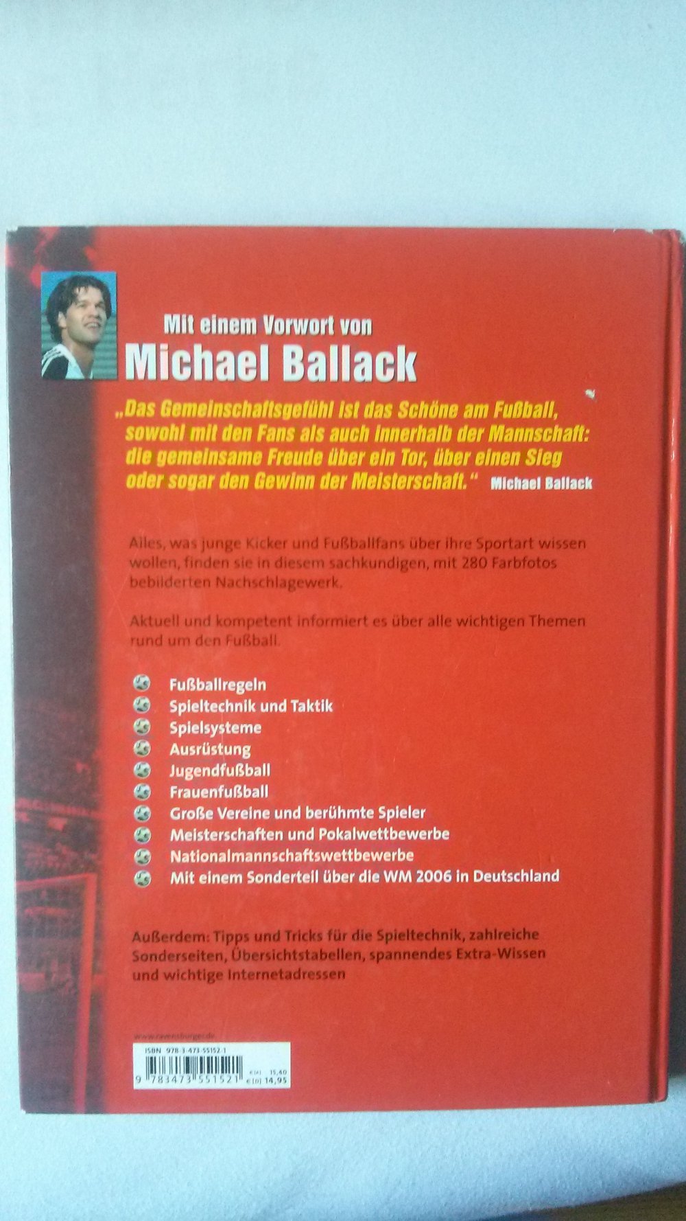 Fußball Buch, Ravensburger, Ballack, EM 2008