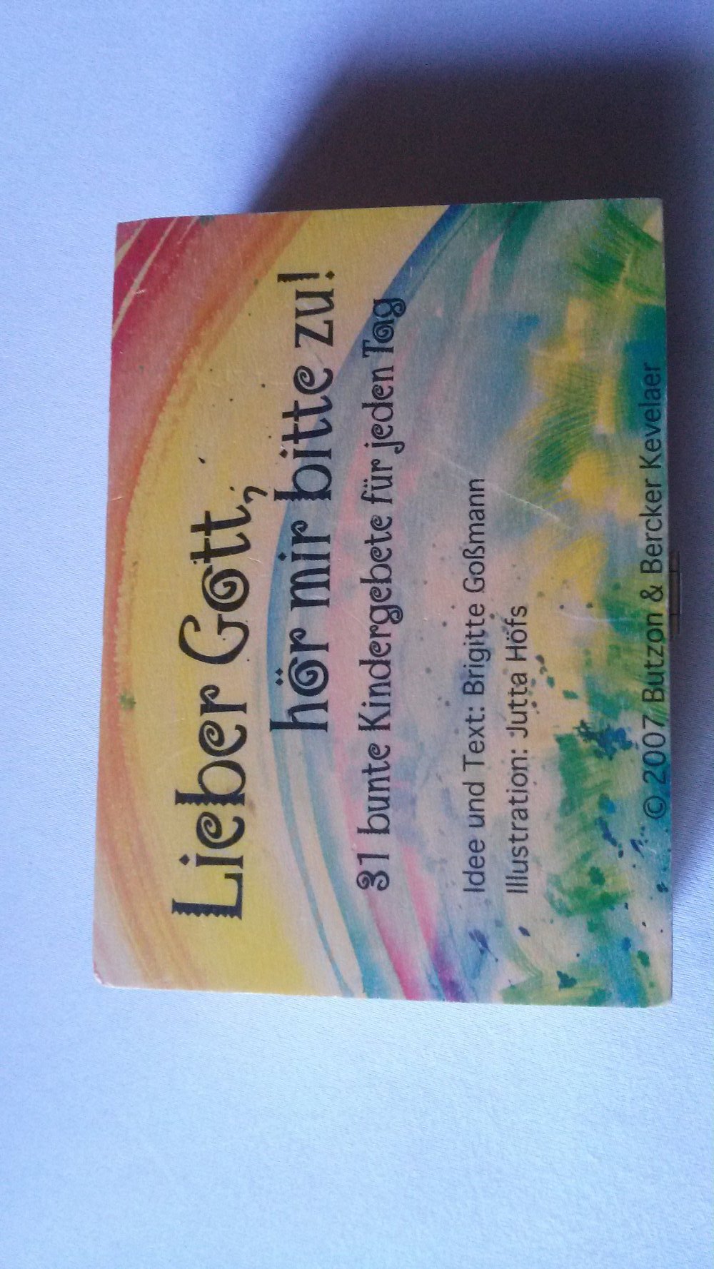 Lieber Gott, hör mit bitte zu! Kindergebete, Karten, Holzschatulle, Kommunion, Geschenk, Erstkommunion