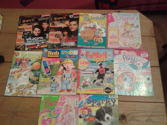 verschiedene Zeitschriften, Mädchen, Jungs, Basteln, lesen, gegen Porto zu verschenken:)