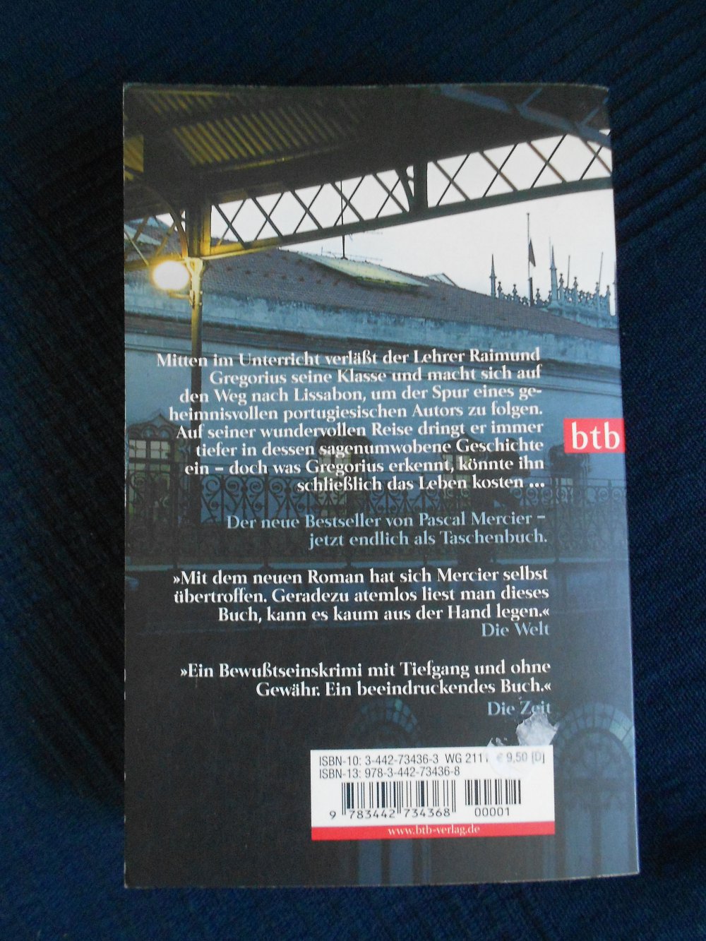 Taschenbuch Nachtzug nach Lissabon - Pascal Mercier