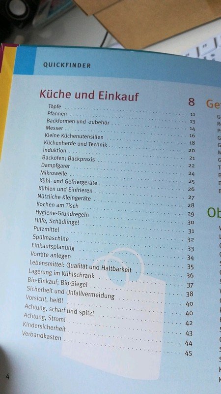 Quickfinder Küchenwissen GU neu