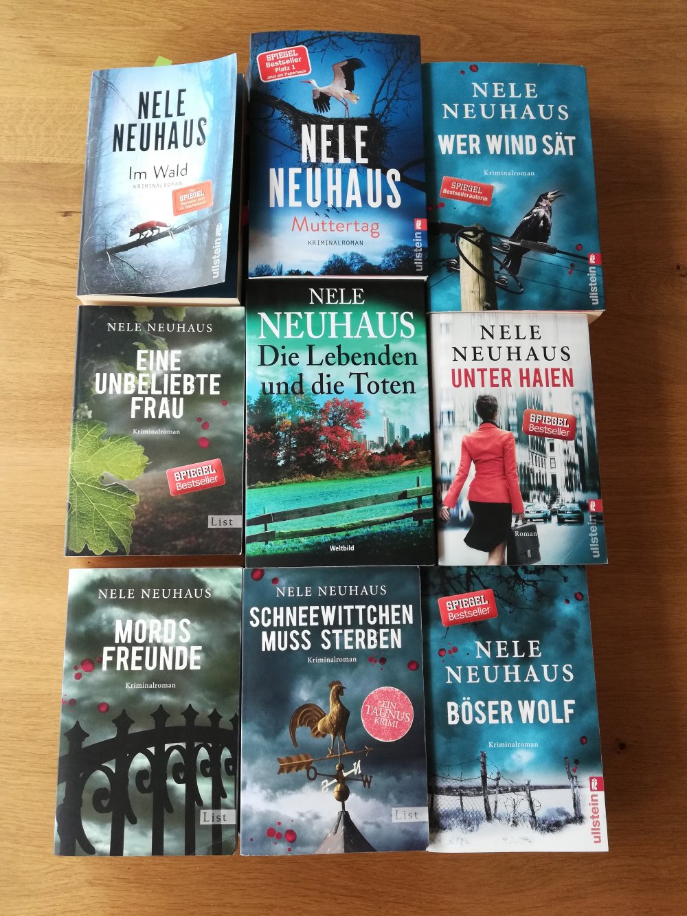 Nele Neuhaus Taunus Krimis Bücherpaket 9er Pack