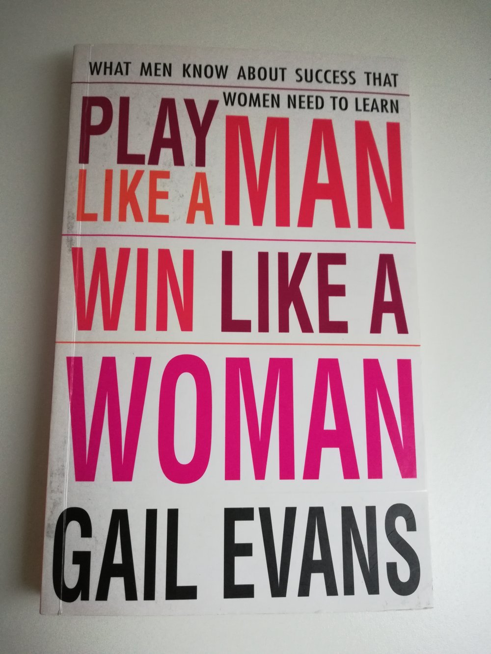 Play like a man win like a woman / Gail Evans 