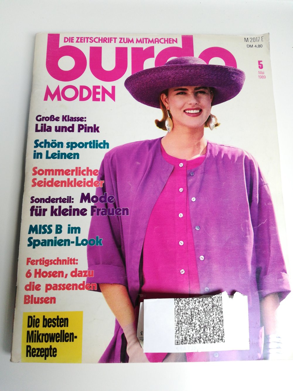 Burda Mode Zeitschrift 5/1989 Klassiker 80ties