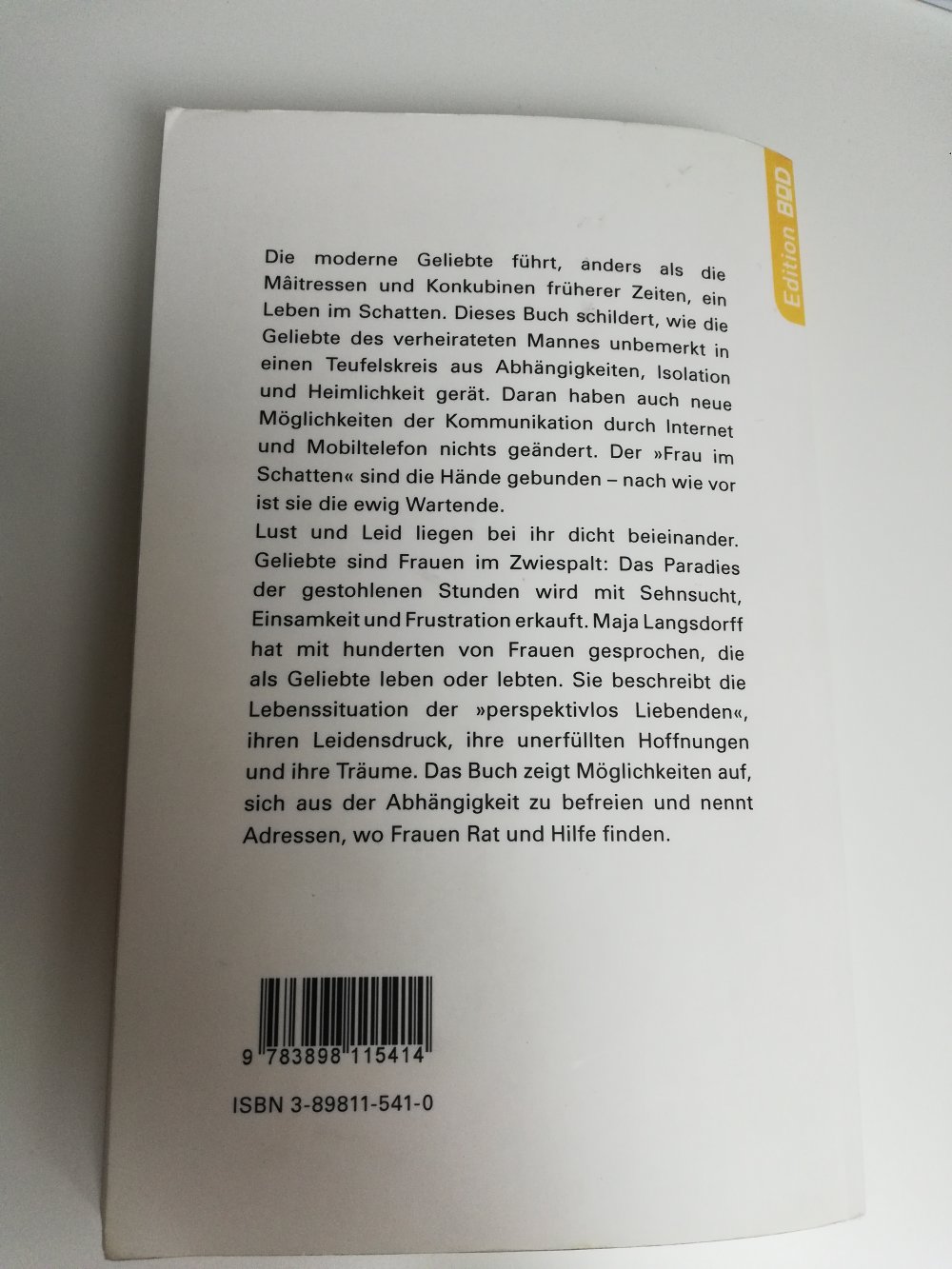 Die Geliebte - Was es heißt, die Andere zu sein / Maja Langsdorff