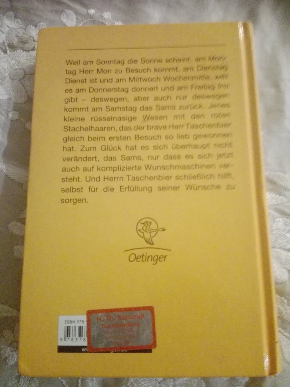 Buch. Am Samstag kam das Sams zurück