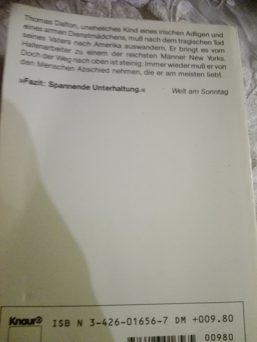 Und immer wieder Abschied, Roman