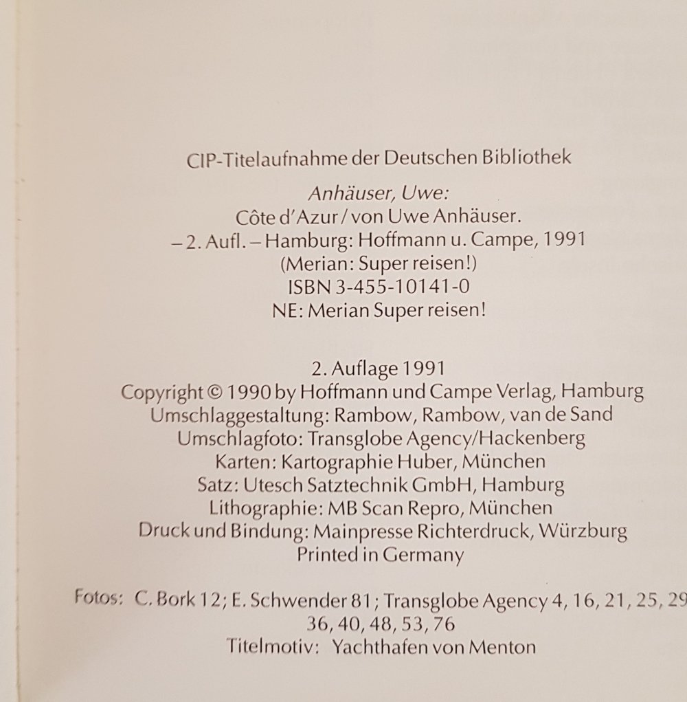 Merian Reiseführer Cote D'Azur