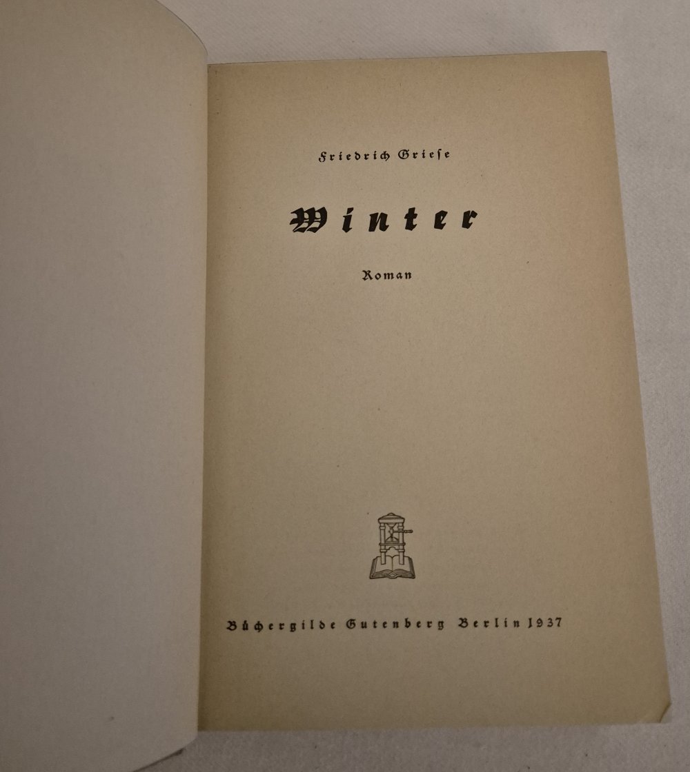 Winter, Friedrich Griefe, 1937