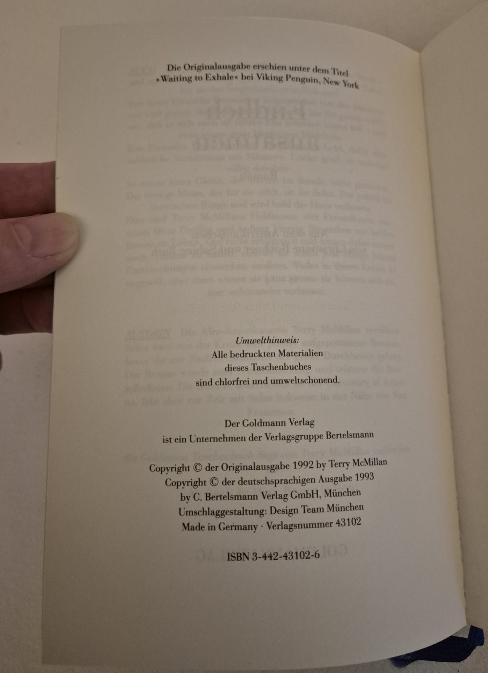 Endlich ausatmen, Terry McMillan