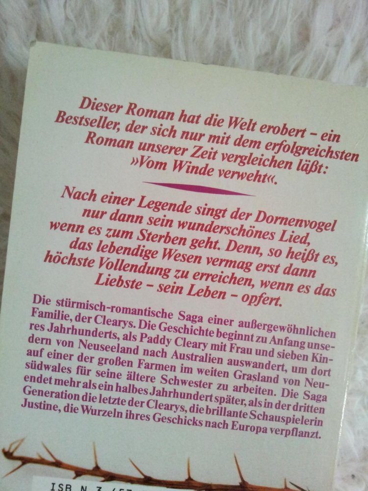 Colleen McCullough: Dornenvögel (Taschenbuch)