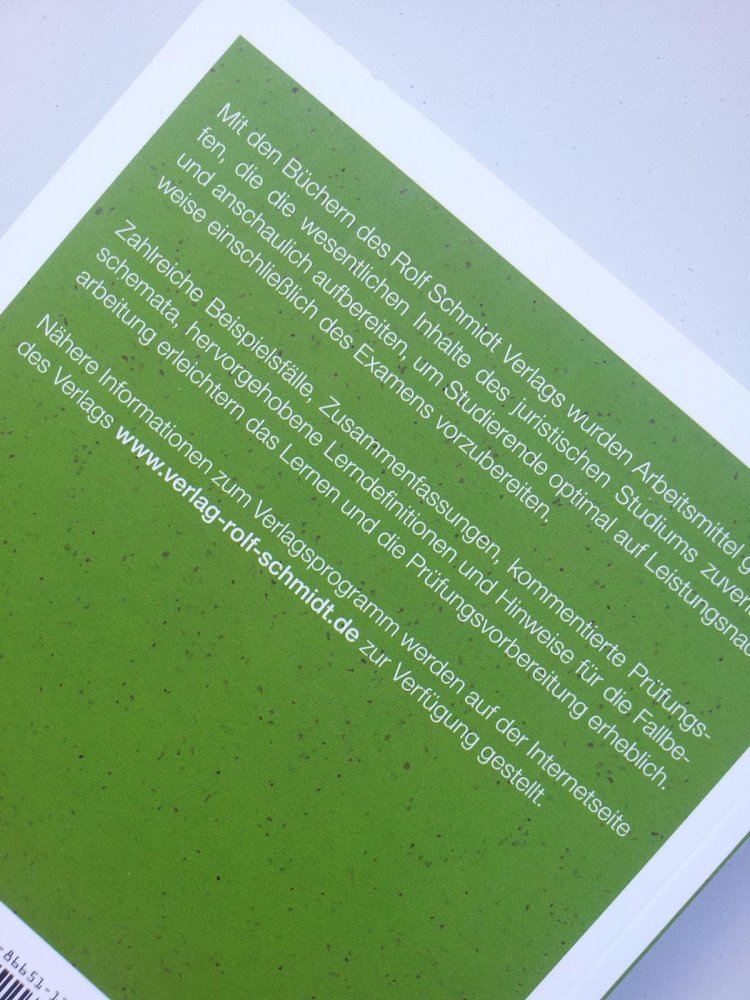 Rolf Schmidt: Schuldrecht, Allgemeiner Teil / AT, 11. Auflage (Taschenbuch)