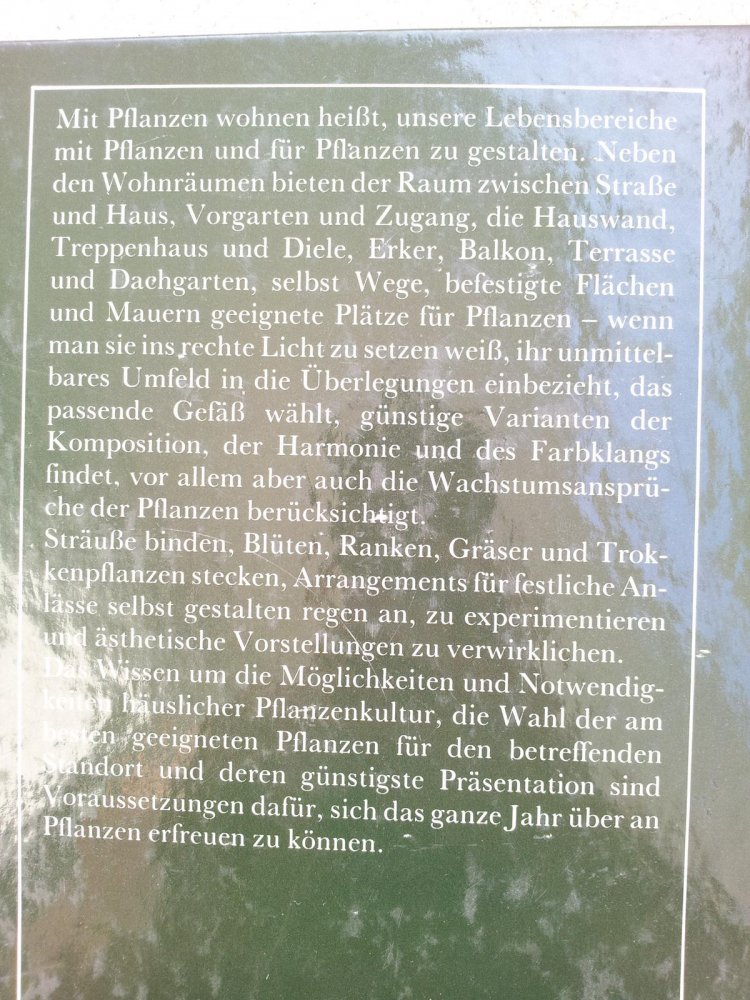 Mit Pflanzen wohnen (gebunden)