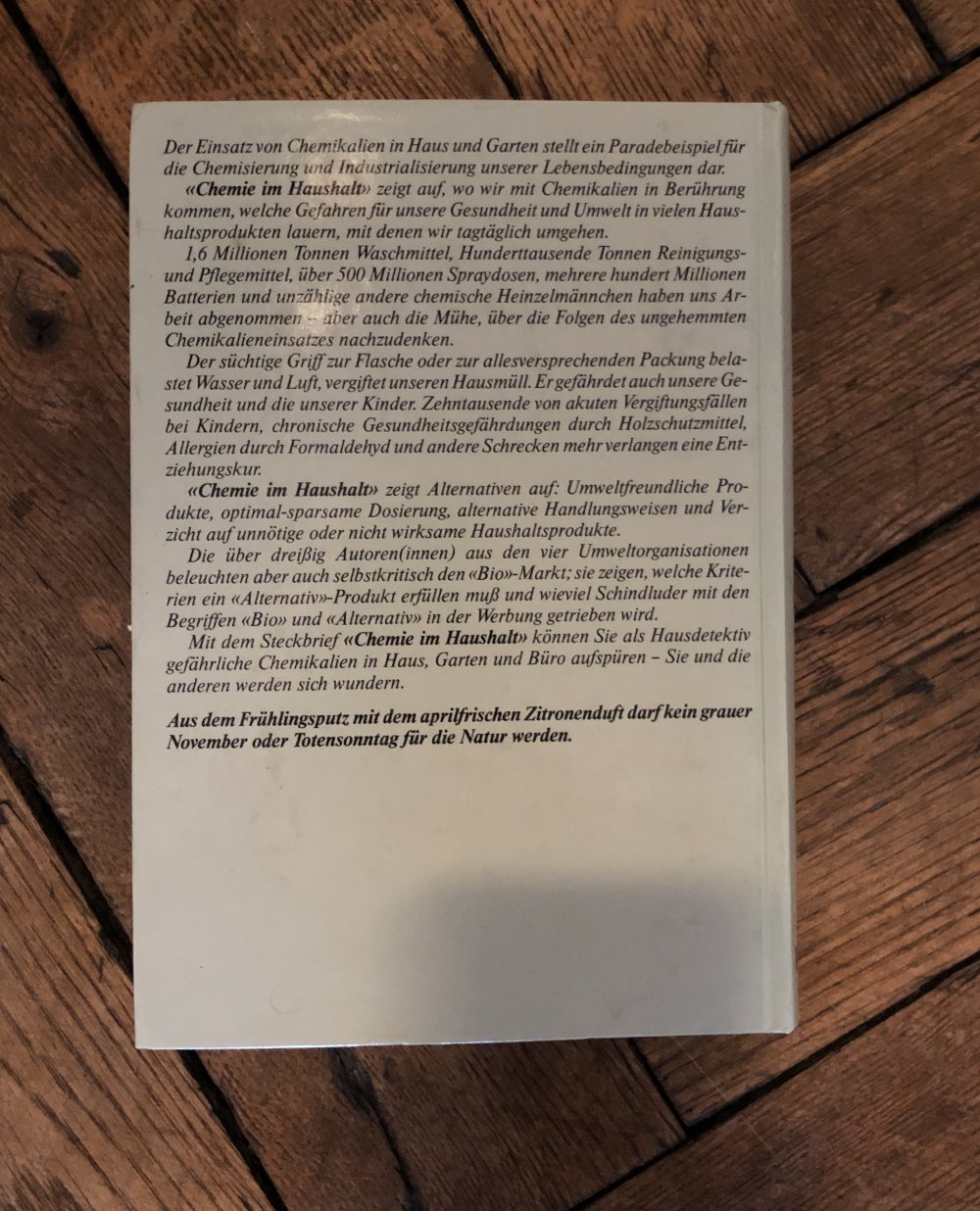 Chemie im Haushalt