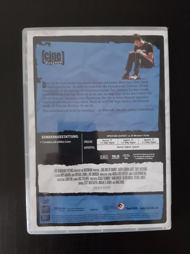 (500) Days of Summer DVD Marc Webb | Romantic Comedy