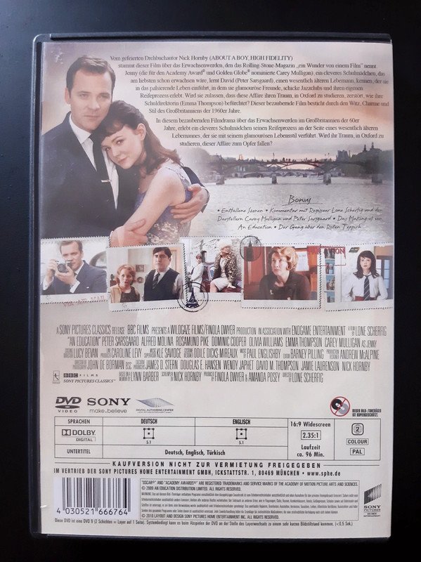 An Education (2009) DVD | Lone Scherfig | Coming-of-Age | Carey Mulligan | Alfred Molina