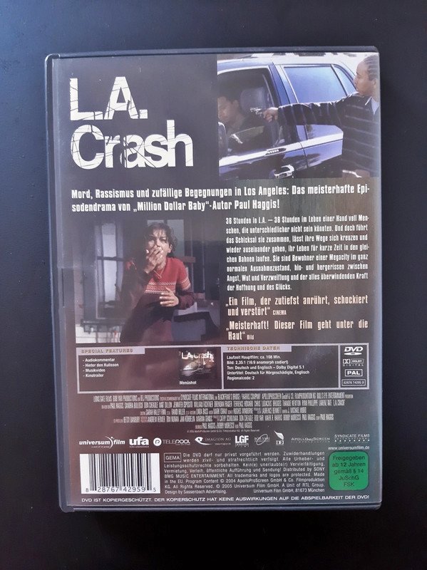 L.A. Crash (2004) DVD | Episodenfilm | Drama | Paul Haggis | Sandra Bullock | Matt Dillon