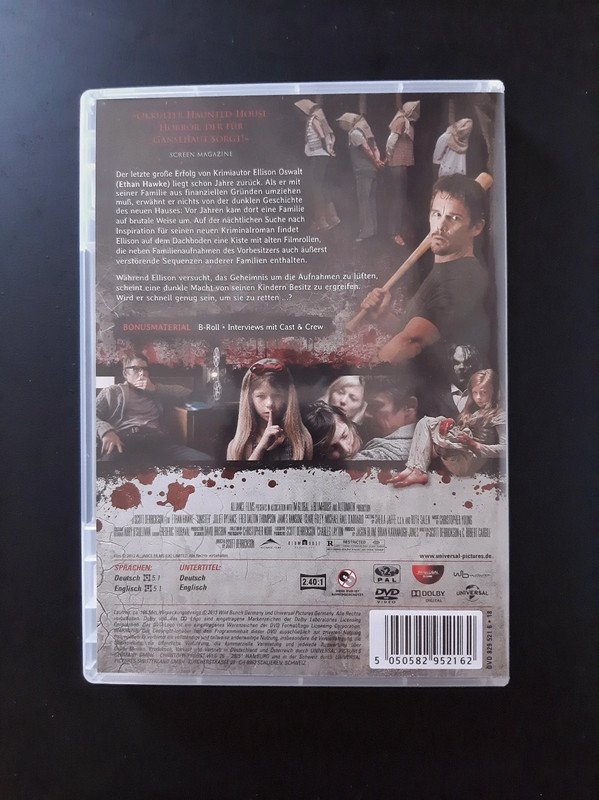 Sinister (2012) DVD | Horror | Scott Derrickson | Ethan Hawke