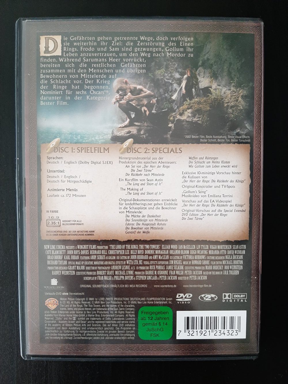 Der Herr der Ringe - Die Zwei Türme [2-Disc-Edition] DVD | Peter Jackson | Fantasy