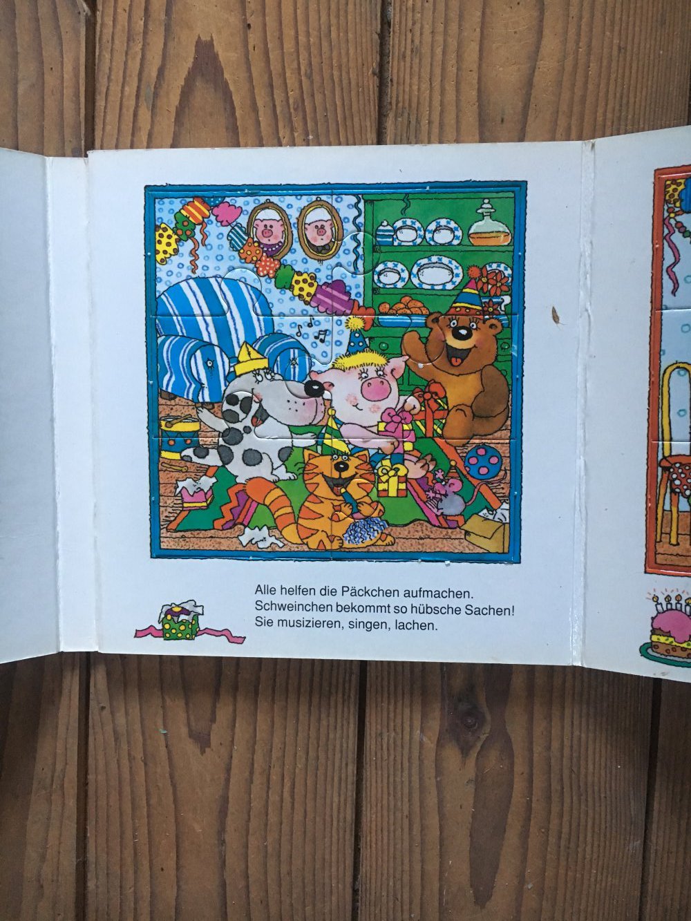 Bärchen und Schweinchen feiern ein Fest