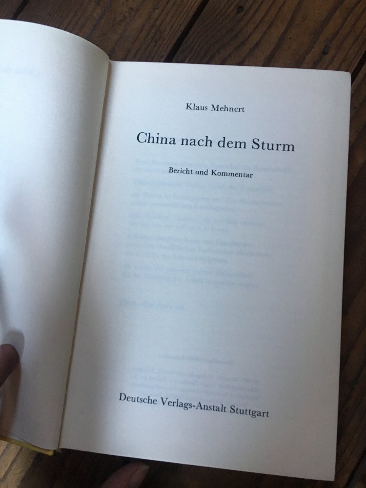 China nach dem Sturm