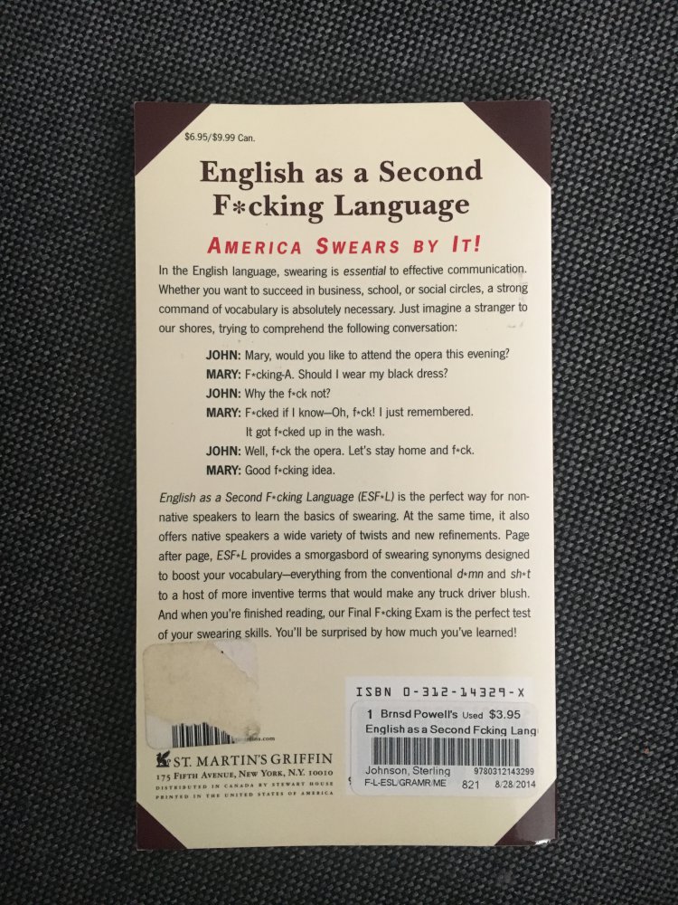 English as a Second F*cking Language