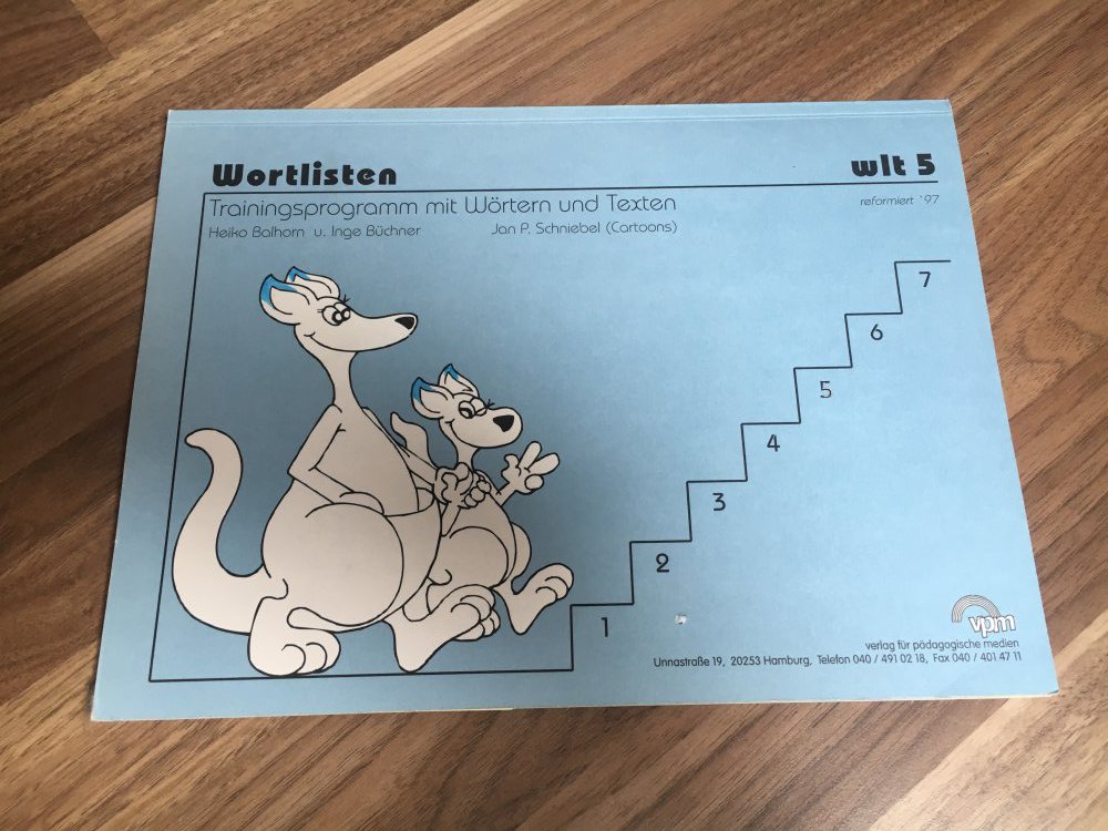 Wortlisten wlt 5. Schuljahr 