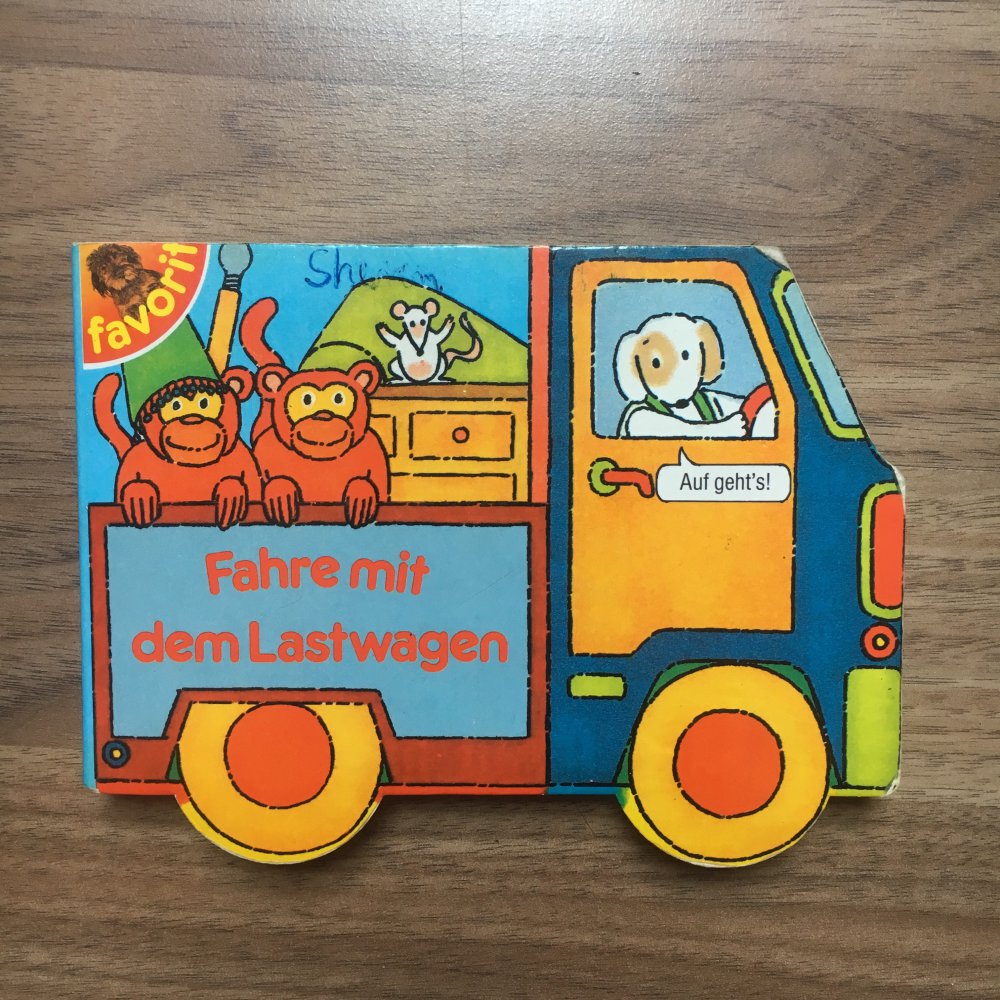 Fahre mit dem Lastwagen