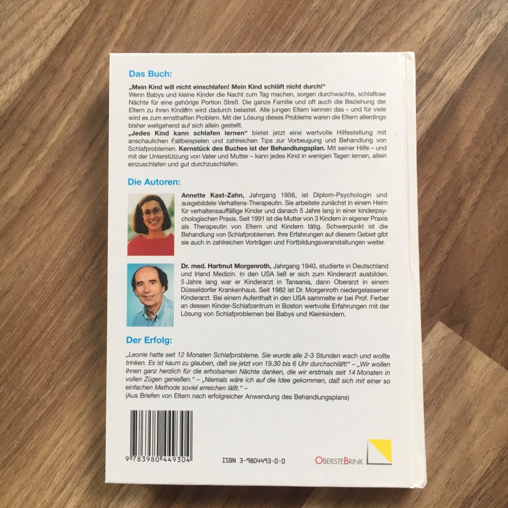 Jedes Kind kann schlafen lernen