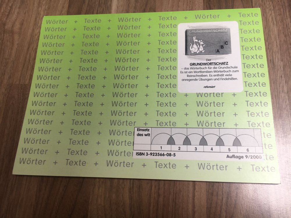 Der Grundwortschatz Auflage 9/2000
