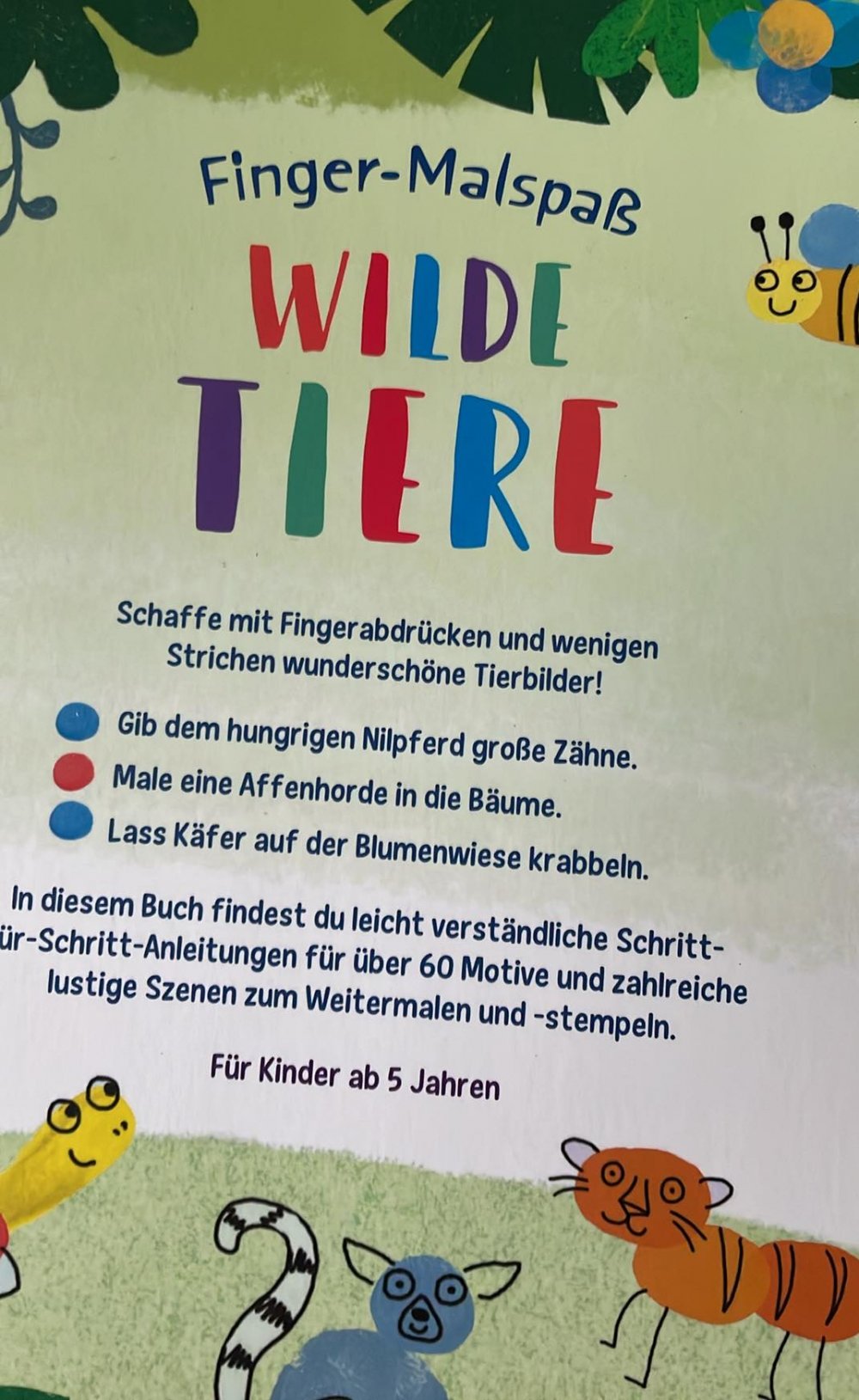 Finger-Malspaß Wilde Tiere 