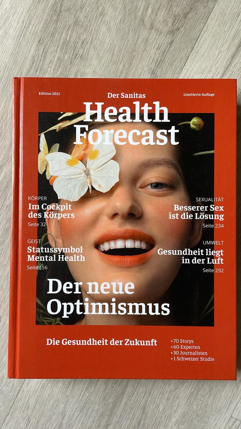Sanitas Health Forecast Titel: Der neue Optimismus – Die Gesundheit der Zukunft - Edition 2021