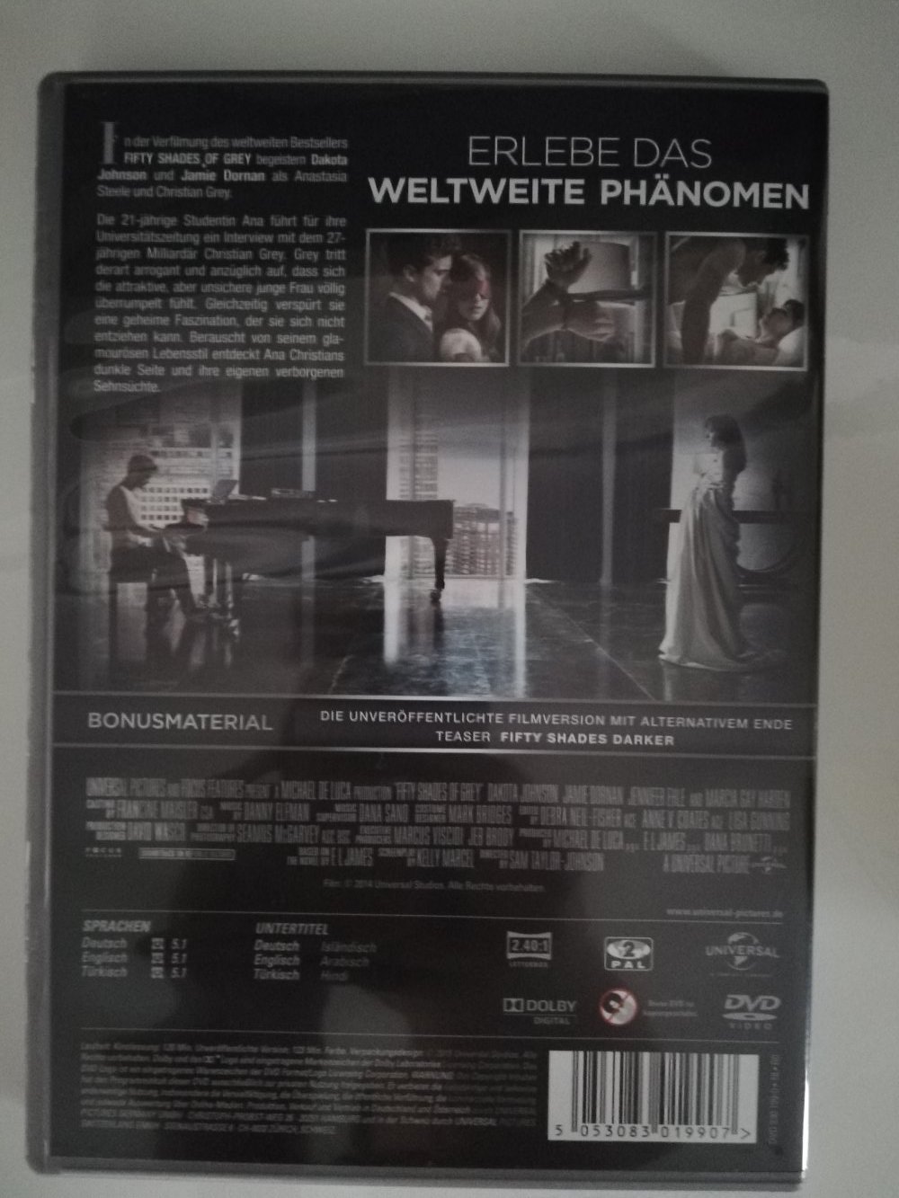 Fifty Shades of Grey Geheimes Verlangen DVD 