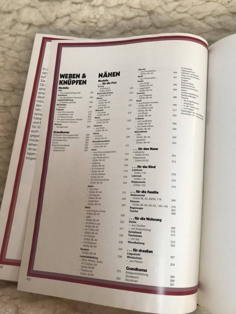 Strick Buch Nähen Häkeln Knüpfen Häkeln Weben Handarbeiten Anleitungen Muster Anleitungen Vintage