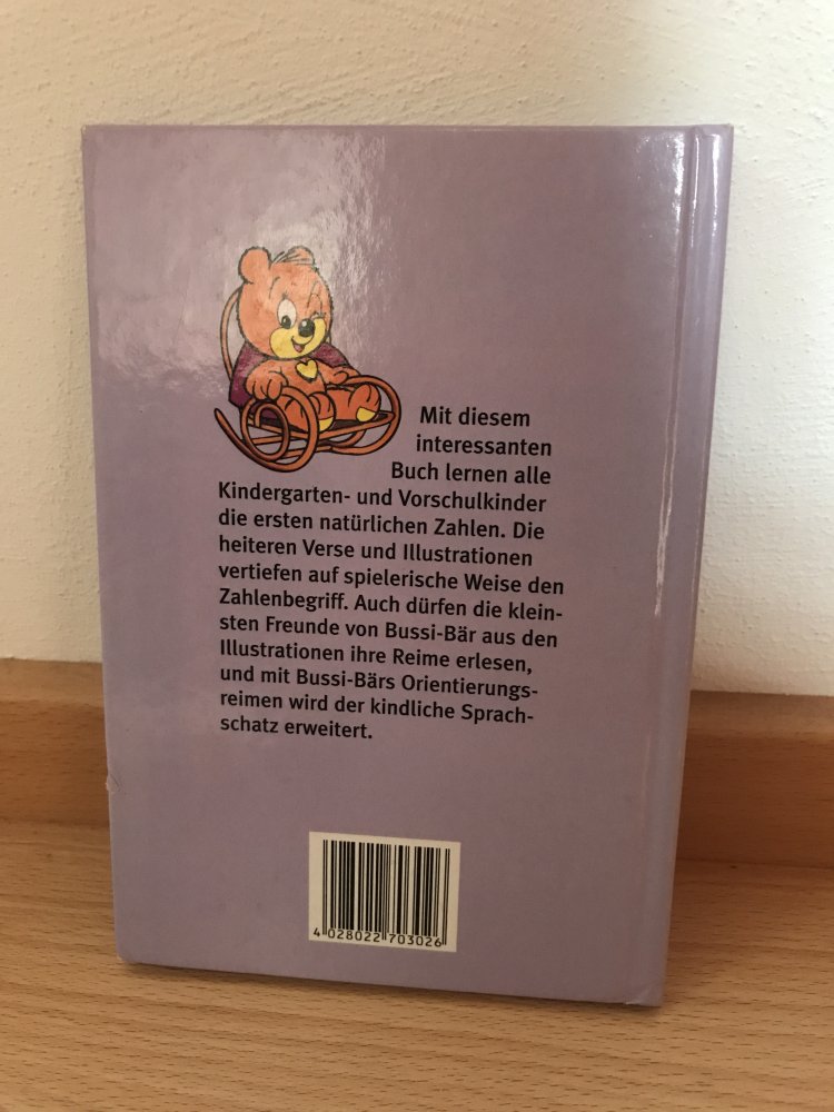 Bussi Bär Rolf Kauka Bilderbuch Zahlen lernen Reine für Kleine Vorschule spielerisch lernen 