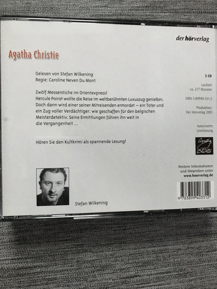 Hörbuch CD Bestseller Agatha Christie Klassiker Mord im Orientexpress Filmklassiker 