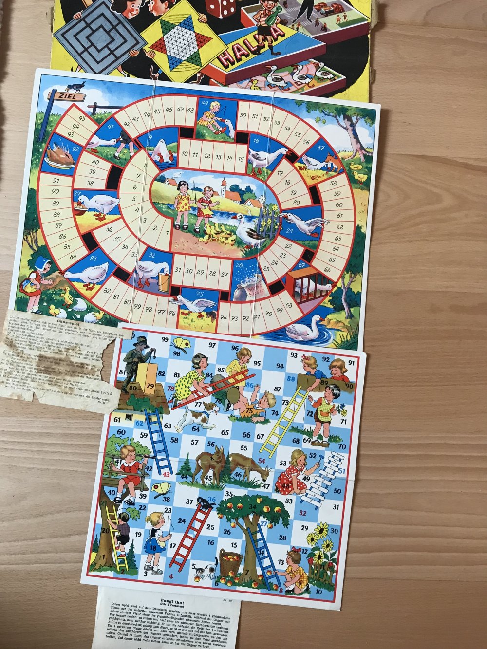 Spiel Nostalgie Familienspiel Gänseliesel Brettspiel altes Design Würfelspiel 