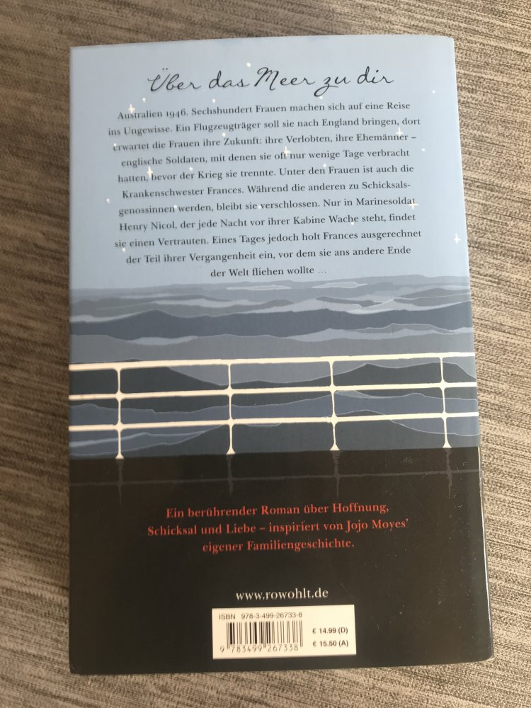 Jojo Moyes Roman Über und der Himmel unter uns das Meer Erstausgabe Taschenbuch Bestseller 