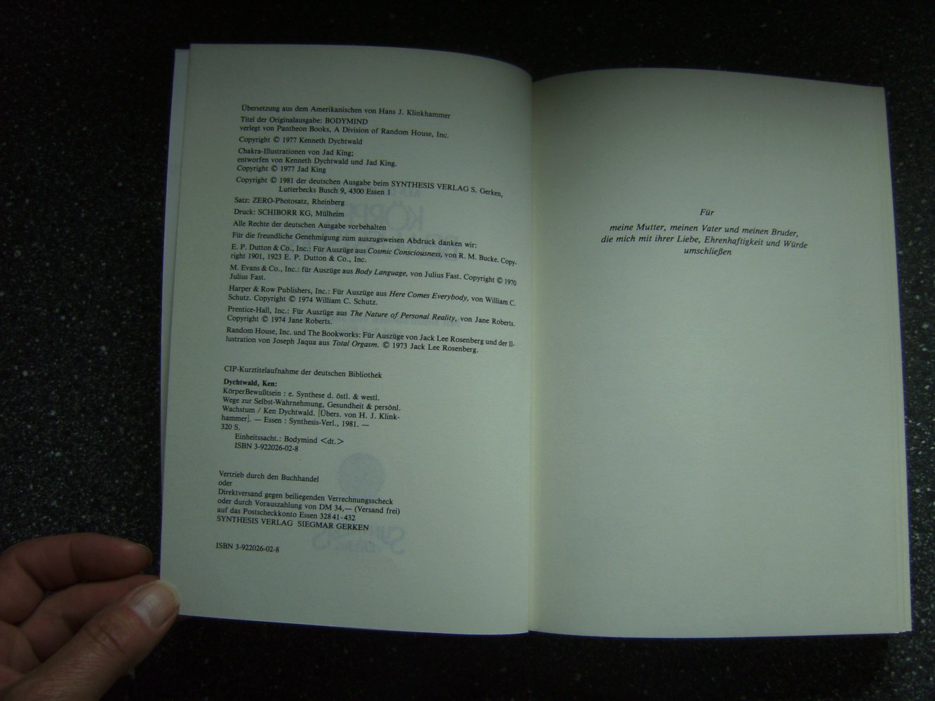 Körperbewusstsein, Dychtwald, Bewegungstherapie, Psychotherapie, Selbstwahrnehmung