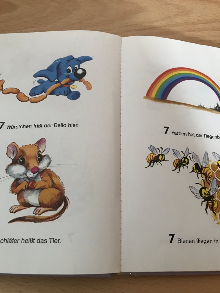 Bussi Bär Rolf Kauka Bilderbuch Zahlen lernen Reine für Kleine Vorschule spielerisch lernen 
