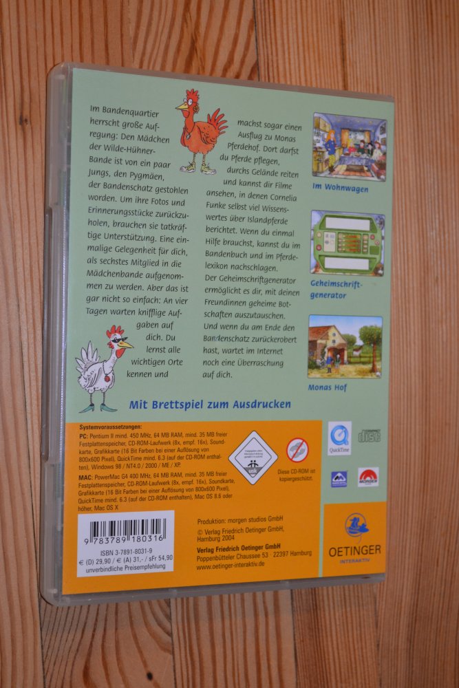 CD Rom / Spiele / Die wilden Hühner