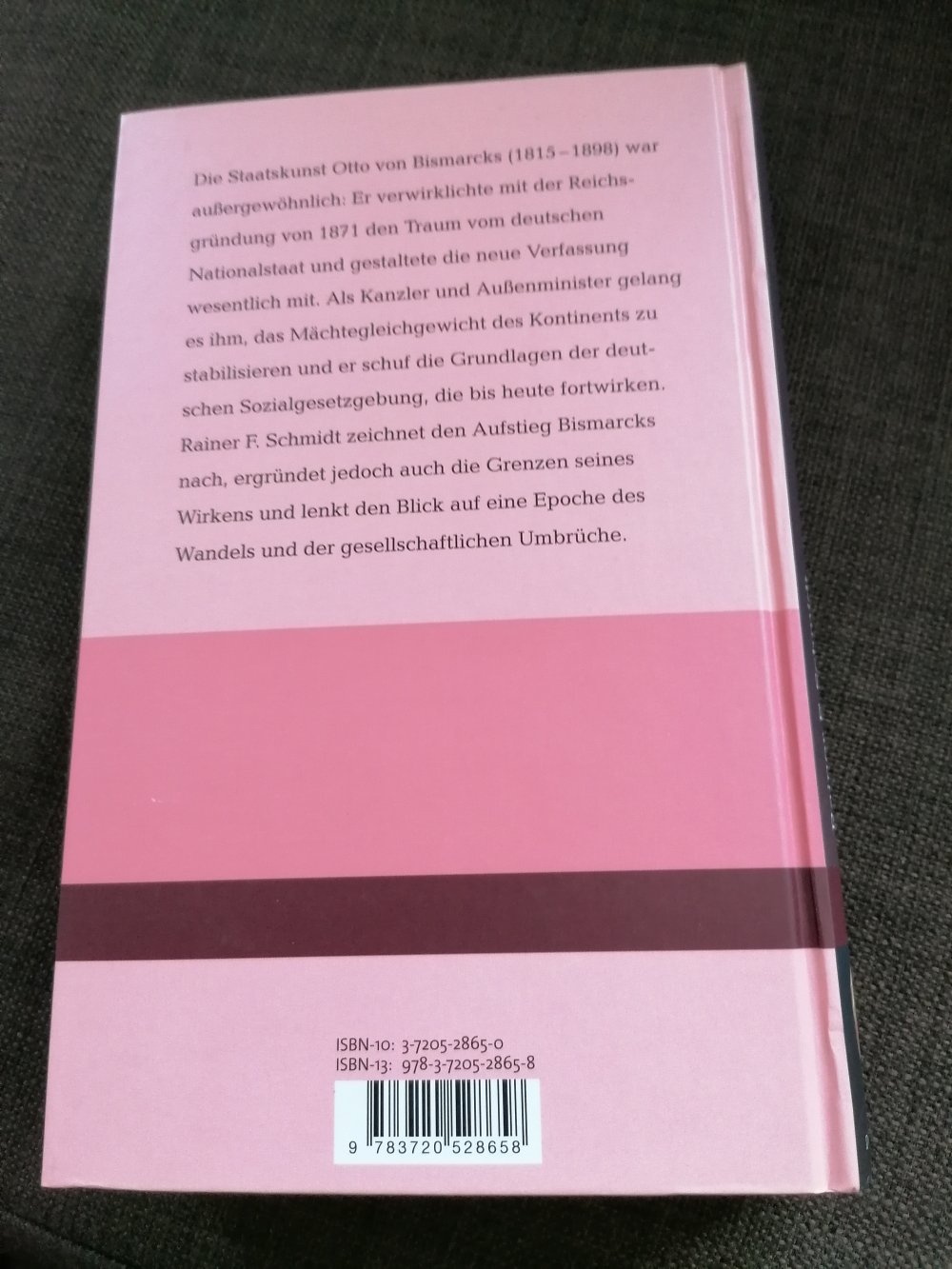 Buch Bismarck Realpolitik und Revolution Sachbuch Rainer Schmidt