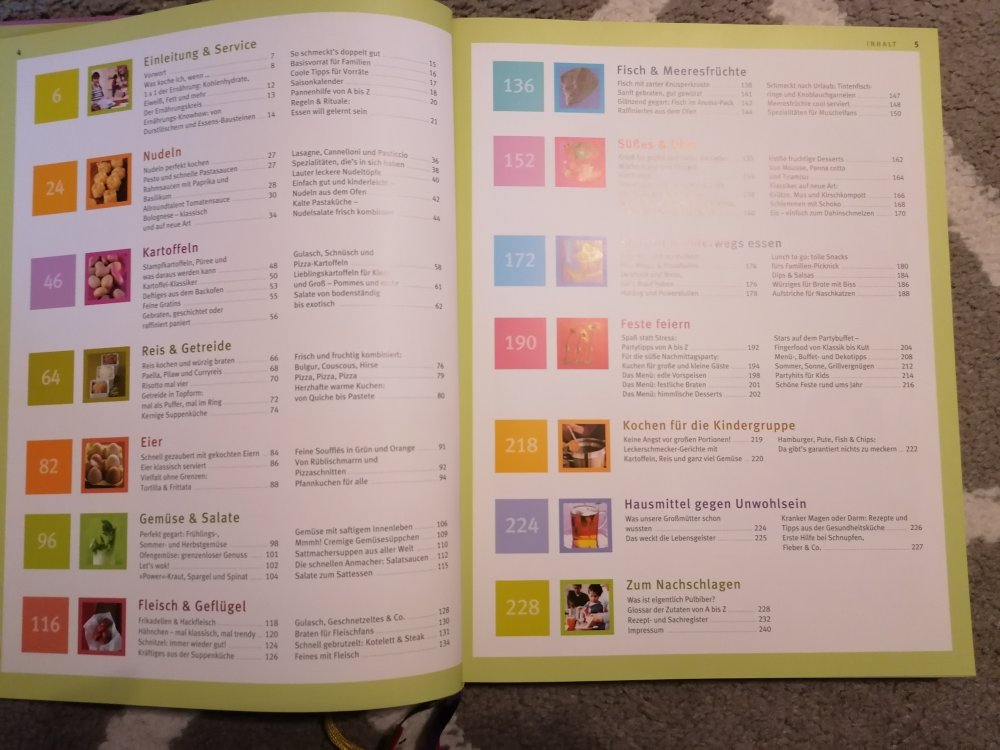 Kochen für die Fanilie Kochbuch Rezepte Kinder Cramm