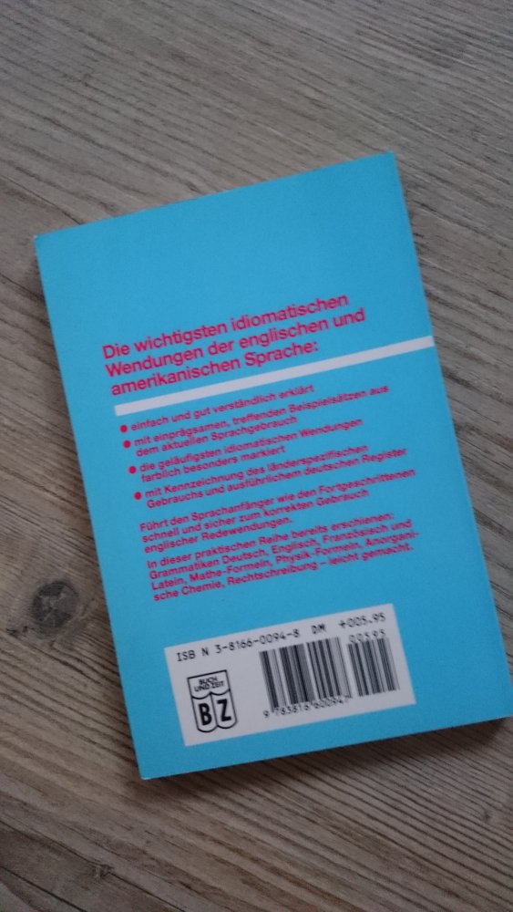 Buch Englich Idioms - Redewendungen -leicht gemacht